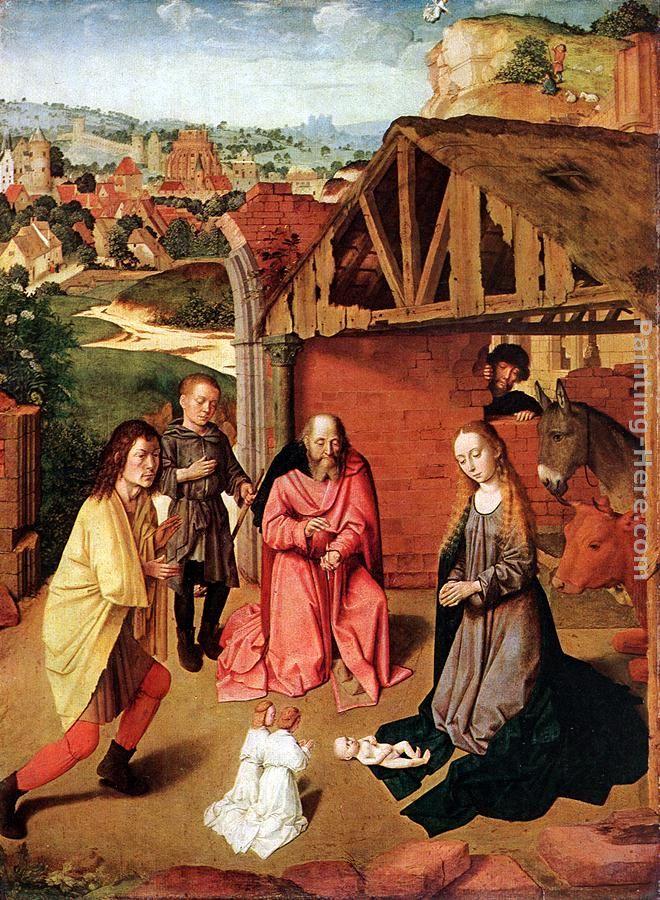Gerard David The Nativity Painting Framed Paintings For Sale
